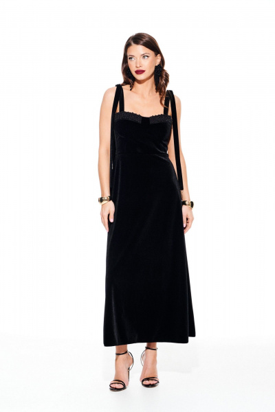 Платье ELLETTO LIFE 1110 черный - фото 3