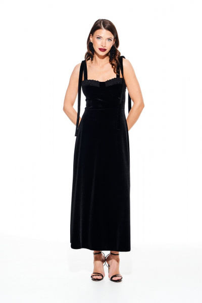 Платье ELLETTO LIFE 1110 черный - фото 2