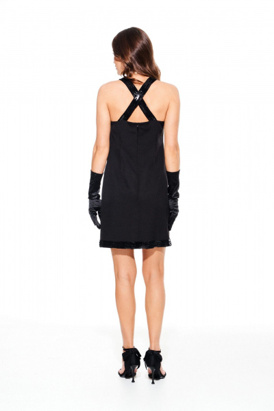 Платье ELLETTO LIFE 1111 черный - фото 7