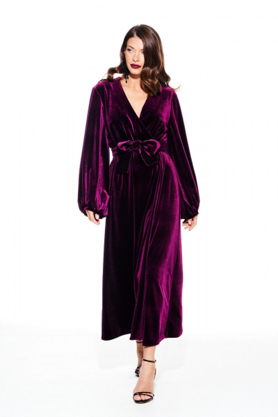 Платье ELLETTO LIFE 1116 баклажан - фото 2