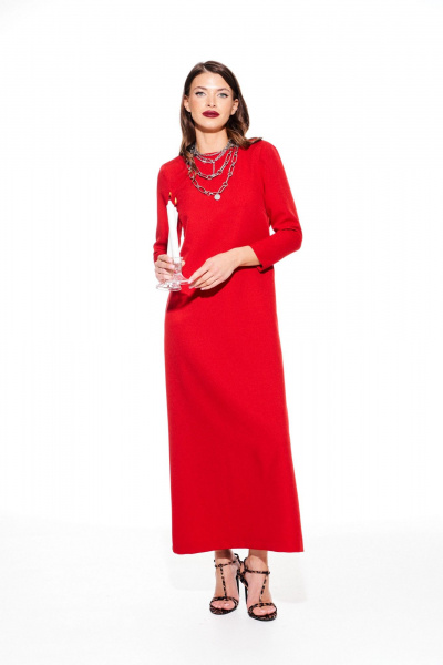 Платье ELLETTO LIFE 1117 красный - фото 2