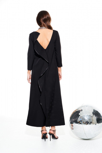 Платье ELLETTO LIFE 1117 черный - фото 7