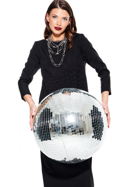 Платье ELLETTO LIFE 1117 черный - фото 6