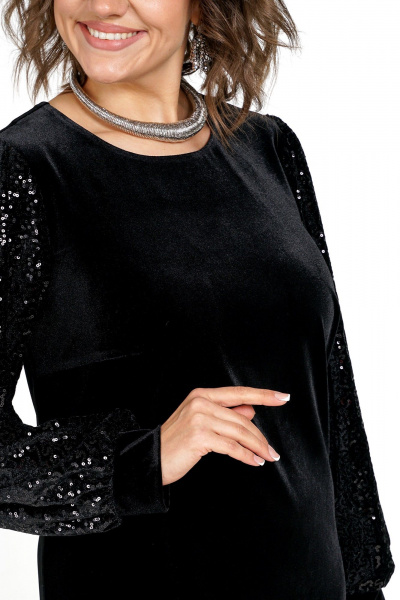 Платье Alani Collection 2475 черный - фото 10