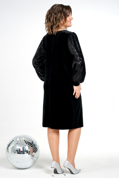 Платье Alani Collection 2475 черный - фото 3