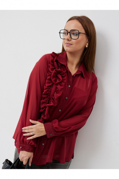 Блуза Condra 16300 бордовый - фото 6