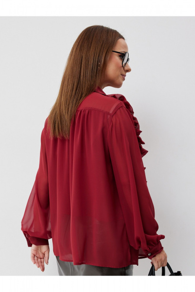 Блуза Condra 16300 бордовый - фото 4
