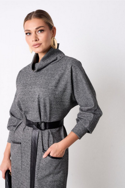 Платье AMUAR 1092 серый - фото 9