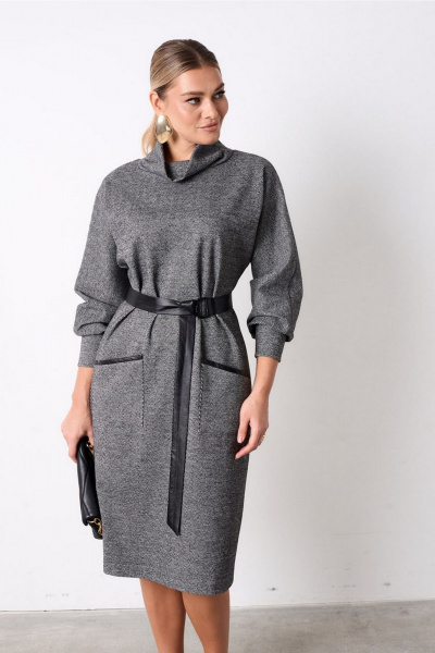 Платье AMUAR 1092 серый - фото 2