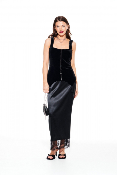 Блуза ELLETTO LIFE 3919 черный - фото 2