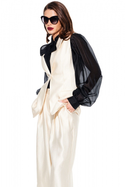 Жилет ELLETTO LIFE 3922 сливочный - фото 7