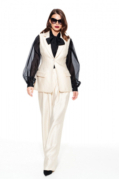 Жилет ELLETTO LIFE 3922 сливочный - фото 5