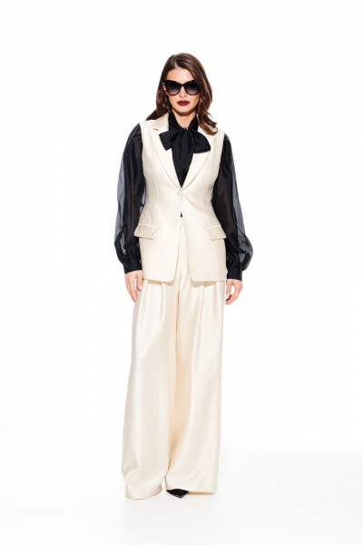 Жилет ELLETTO LIFE 3922 сливочный - фото 3