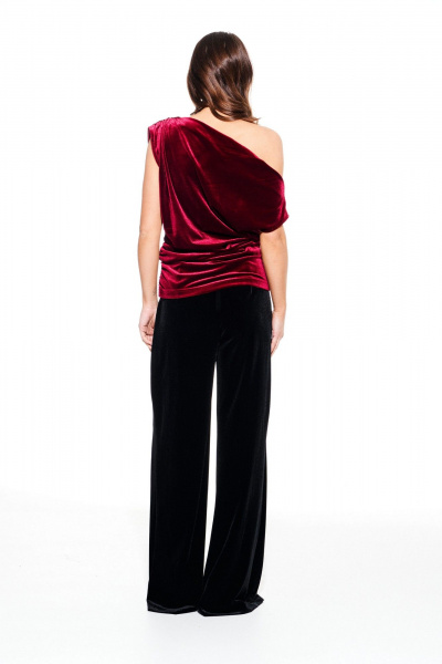 Блуза ELLETTO LIFE 3923 вишня - фото 7