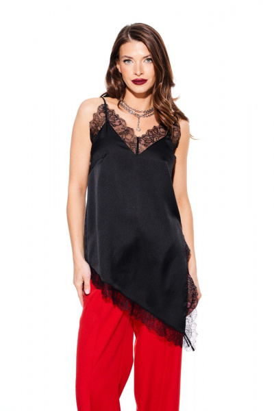 Блуза ELLETTO LIFE 3924 черный - фото 7