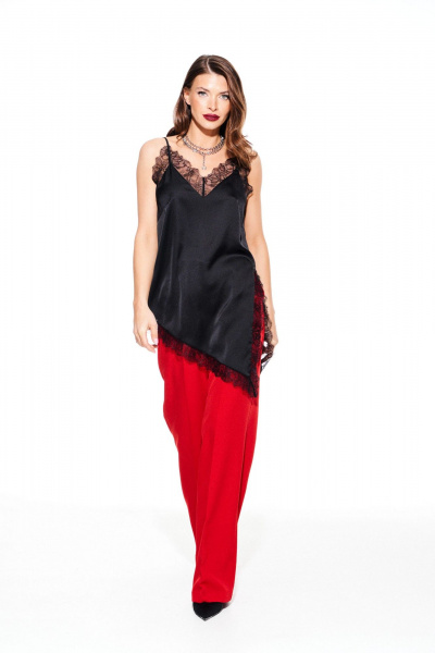 Блуза ELLETTO LIFE 3924 черный - фото 4