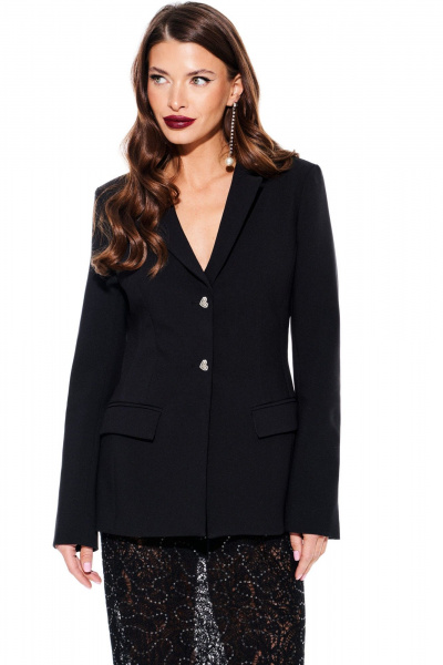 Жакет ELLETTO LIFE 3928 черный - фото 8