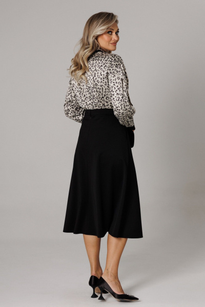 Блуза, юбка Anastasia 1306 платина/черный - фото 11