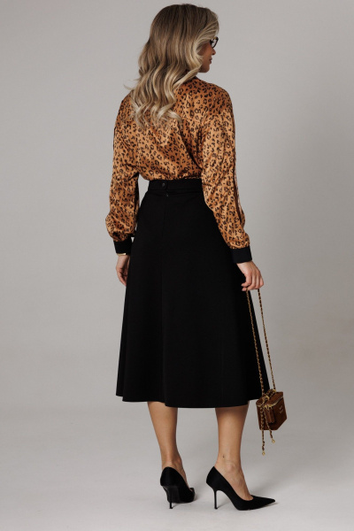 Блуза, юбка Anastasia 1306 золото/черный - фото 13