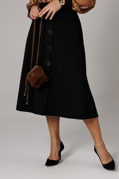 Блуза, юбка Anastasia 1306 золото/черный - фото 11