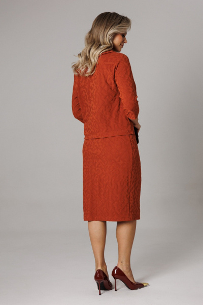 Блуза, юбка Anastasia 1303 терракот - фото 11