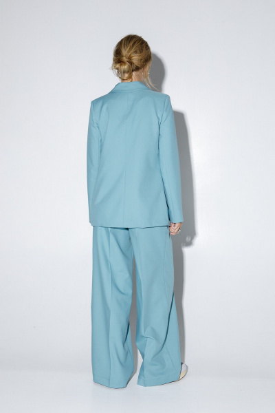 Жакет PiRS 5212 серо-бирюзовый - фото 5