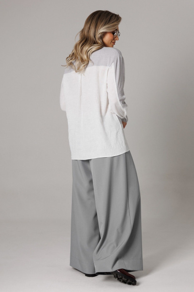 Блуза, брюки Anastasia 1242-2 французский_серый - фото 9