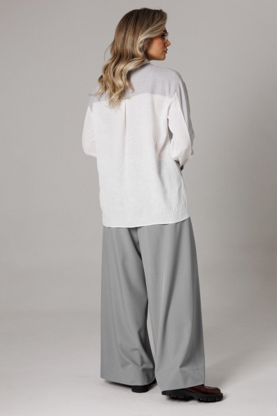 Блуза, брюки Anastasia 1242-2 французский_серый - фото 8