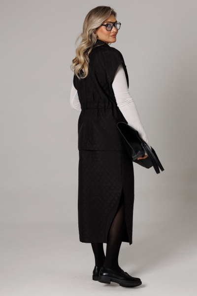 Жилет, юбка Anastasia 1305 черный - фото 9