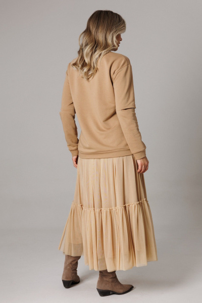 Джемпер, юбка Anastasia 1295 карамельный - фото 10