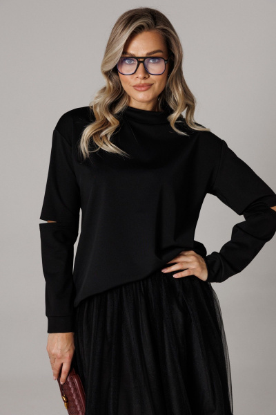 Джемпер, юбка Anastasia 1294 черный - фото 8