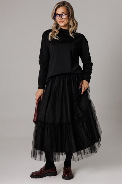 Джемпер, юбка Anastasia 1294 черный - фото 3