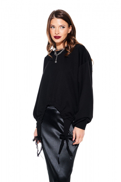 Свитшот ELLETTO LIFE 3929 черный - фото 4