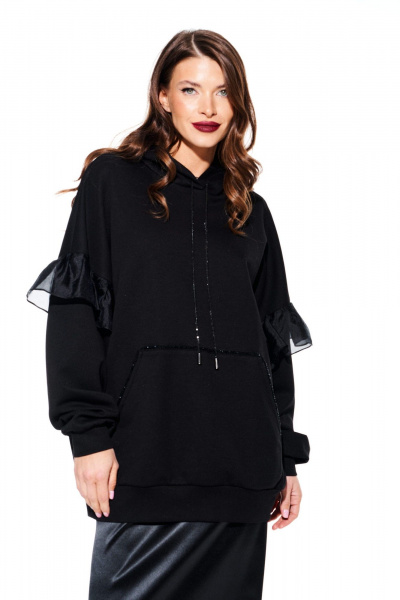 Толстовка ELLETTO LIFE 3930 черный - фото 5