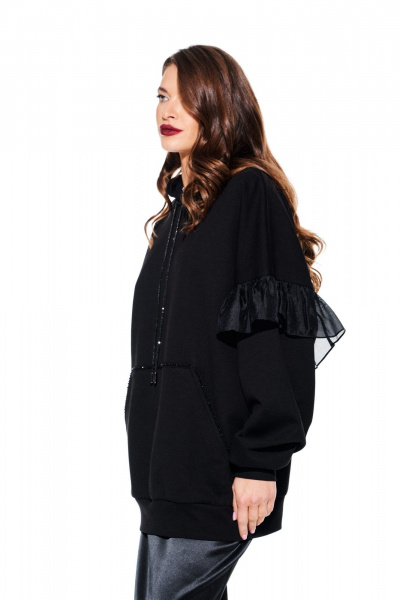 Толстовка ELLETTO LIFE 3930 черный - фото 4