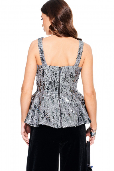 Блуза ELLETTO LIFE 3931 серый - фото 10