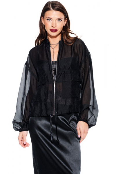 Блуза ELLETTO LIFE 3932 черный - фото 1