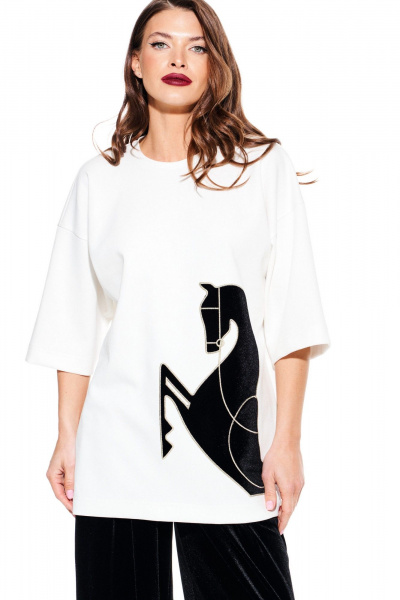 Джемпер ELLETTO LIFE 3937 молочный - фото 3