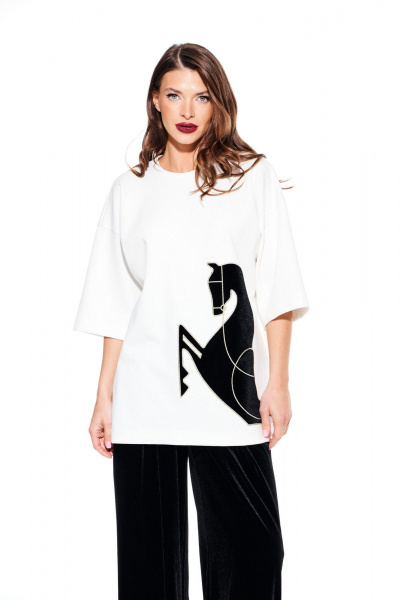 Джемпер ELLETTO LIFE 3937 молочный - фото 1