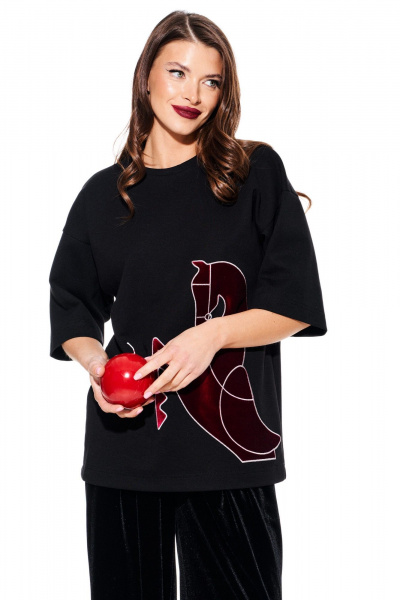 Джемпер ELLETTO LIFE 3937 черный - фото 6