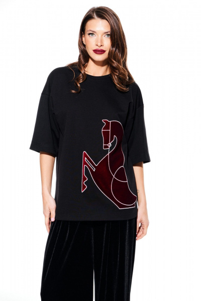 Джемпер ELLETTO LIFE 3937 черный - фото 1