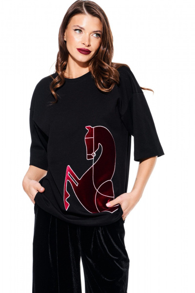 Джемпер ELLETTO LIFE 3937 черный - фото 5