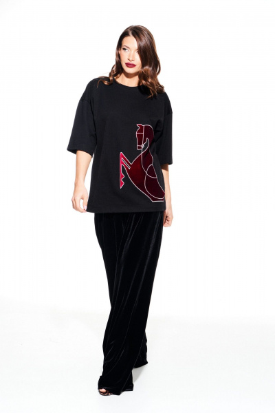 Джемпер ELLETTO LIFE 3937 черный - фото 3