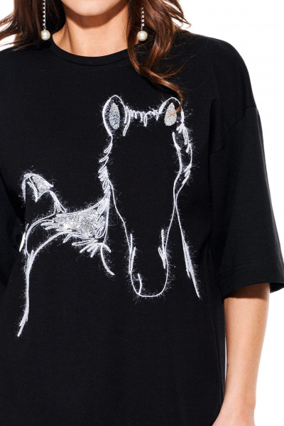 Джемпер ELLETTO LIFE 3938 черный - фото 7