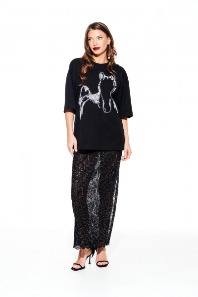 Джемпер ELLETTO LIFE 3938 черный - фото 2