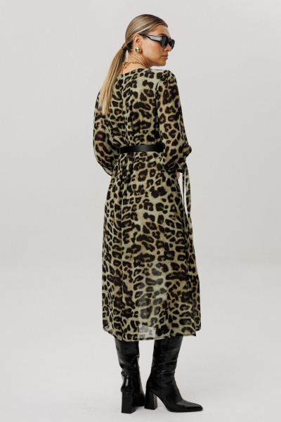 Платье Anelli 1733 зеленый_леопард - фото 10