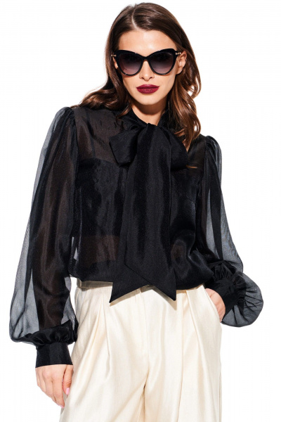 Блуза ELLETTO LIFE 3939 черный - фото 1