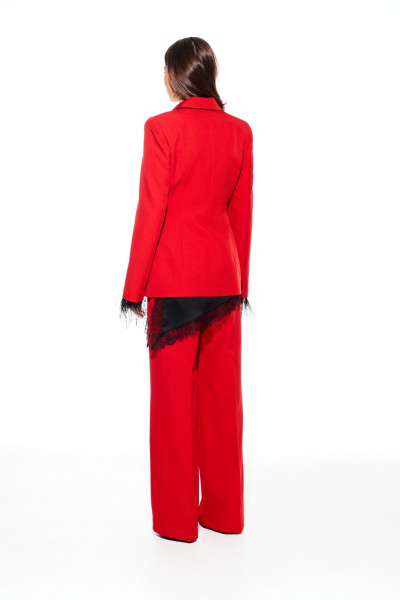 Брюки, жакет ELLETTO LIFE 5319 красный - фото 10
