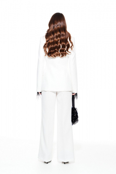 Брюки, жакет ELLETTO LIFE 5319 белый - фото 9