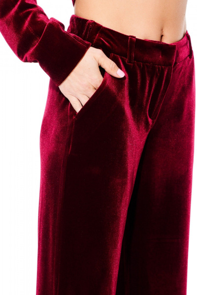 Брюки, жакет ELLETTO LIFE 5322 вишня - фото 8